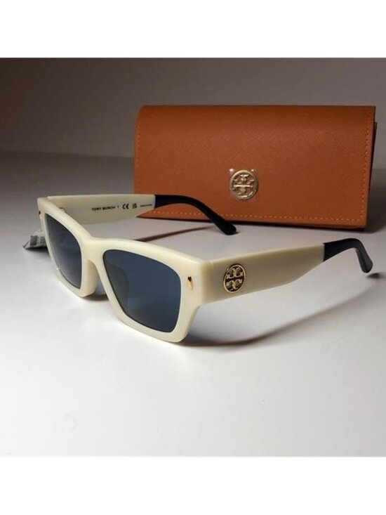New Authentic Tory Burch TY7169U 1894/80 Cream Sunglasses with Case main image 10
